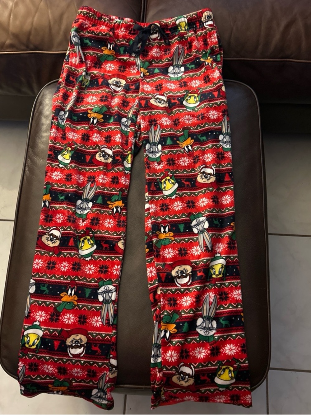 Red Looney Tunes Holiday Pajama Pants
